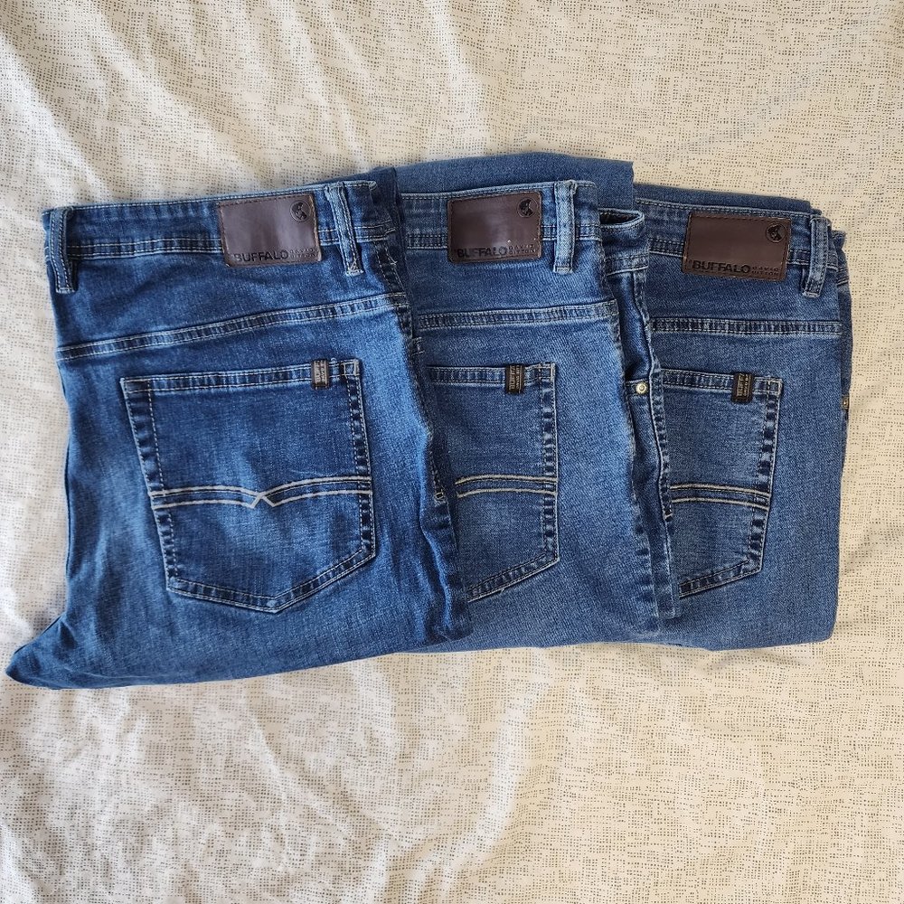 Buffalo David Bitton - Jackson-X Basic 38x32 Jeans Lot of 3 pairs